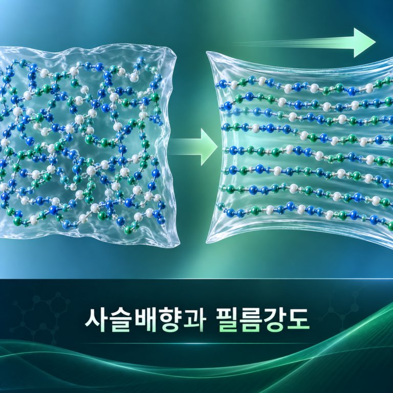 고분자 사슬배향이 필름강도에 미치는 영향 4 사슬배향과 필름강도
